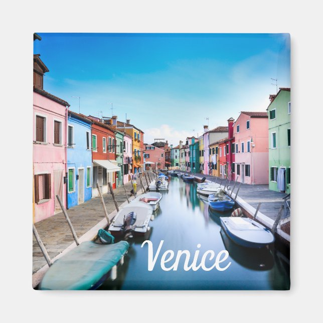 Venedig Italien | Text- och bildmall Magnet (Framsidan)