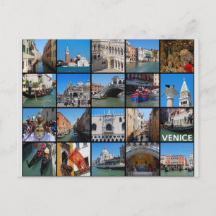 Venedig Italien Travel Photo Collage Vykort