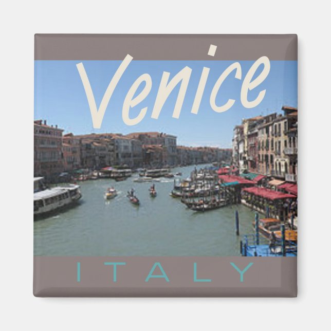 Venedig Italien Travel Photo Souvenir Fridge Magne Magnet (Framsidan)