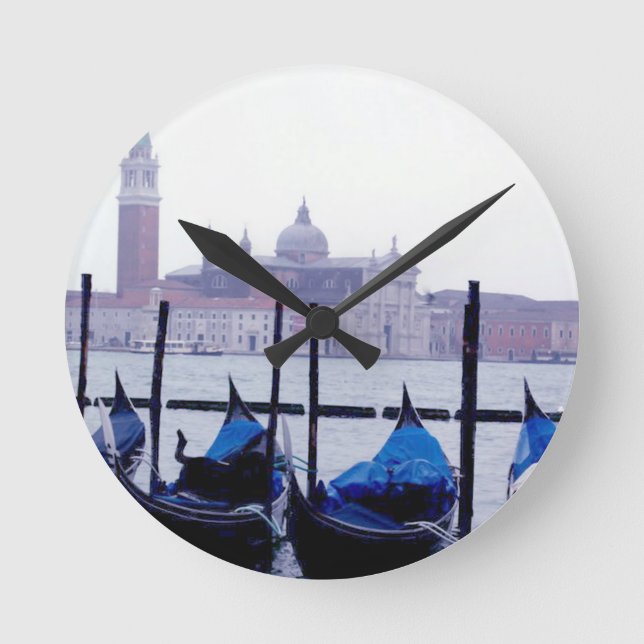 Venedig Italien Travel Rund Klocka (Framsida)