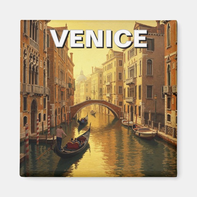 Venedig Italien Travel Souvenir Painting Magnet (Framsidan)