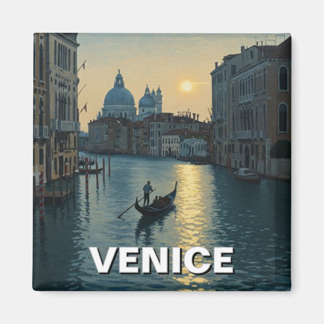 Venedig Italien Travel Souvenir Painting Magnet (Framsidan)