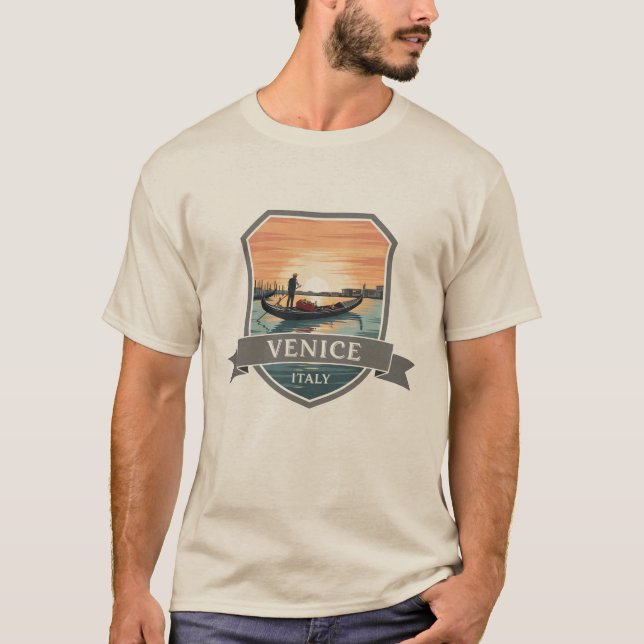 Venedig Italien Travel Souvenir T Shirt (Framsida)