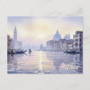 Venedig Italien Travel Souvenir Watercolor Vykort
