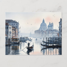Venedig Italien Travel Souvenir Watercolor Vykort
