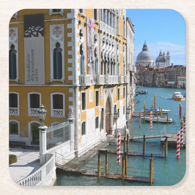 Venedig italien underlägg papper kvadrat (Framsidan)
