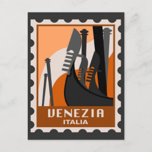 Venedig Italien, Venezia Italia, Vintage italiensk Helg Vykort