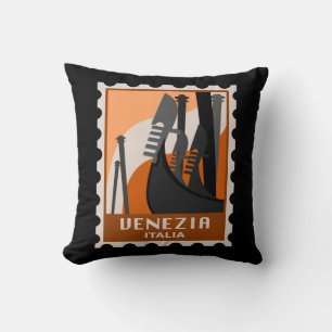 Venedig Italien, Venezia Italia, Vintage italiensk Kudde