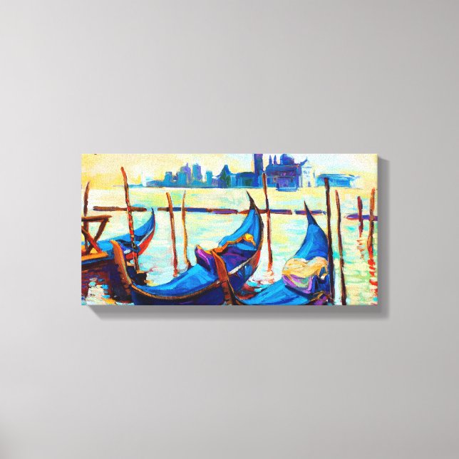 Venedig, Italien vid solnedgång Canvastryck (Framsida)