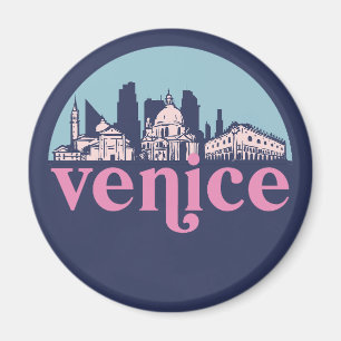 Venedig Italien Vintage City Skyline Cityscape Art Magnet