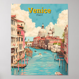 Venedig Italien Vintage resor Poster