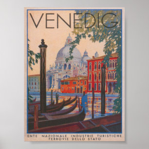 Venedig Italien Vintage resor Poster