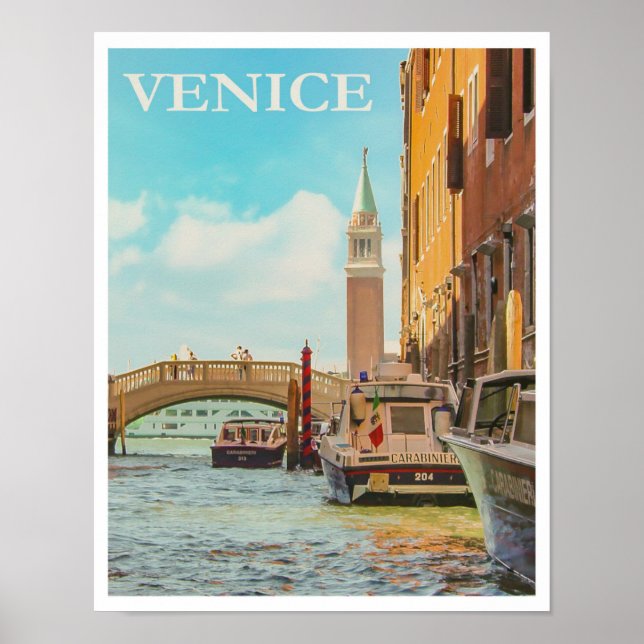 Venedig Italien Vintage resor Poster (Framsidan)