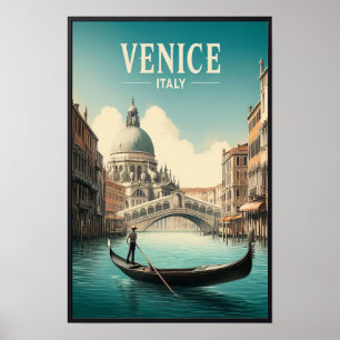 Venedig Italien Vintage resor Poster