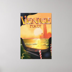 Venedig, Italien vintage resor poster Canvastryck