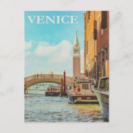 Venedig Italien Vintage resor Poster Vykort
