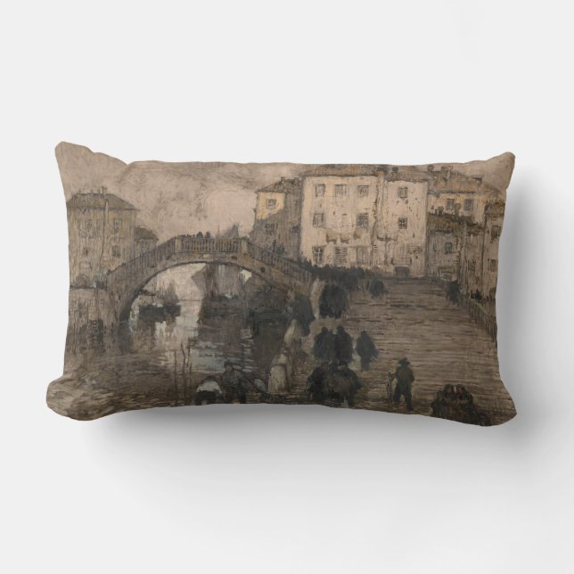 Venedig, Italien (Vintagen Venetian Ligcape) Lumbarkudde (Framsida)