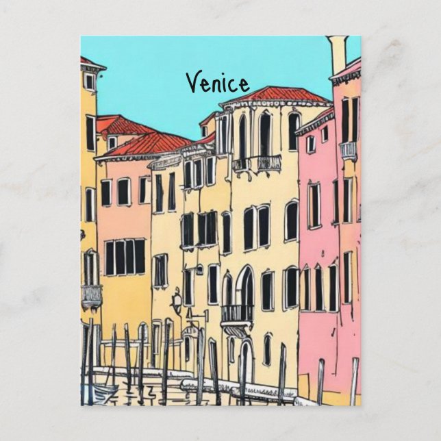 Venedig Italien Vykort (Framsida)