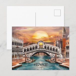 Venedig Italien Vykort
