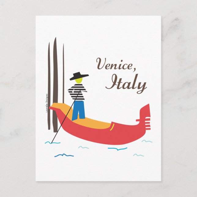 Venedig Italien Vykort (Framsida)