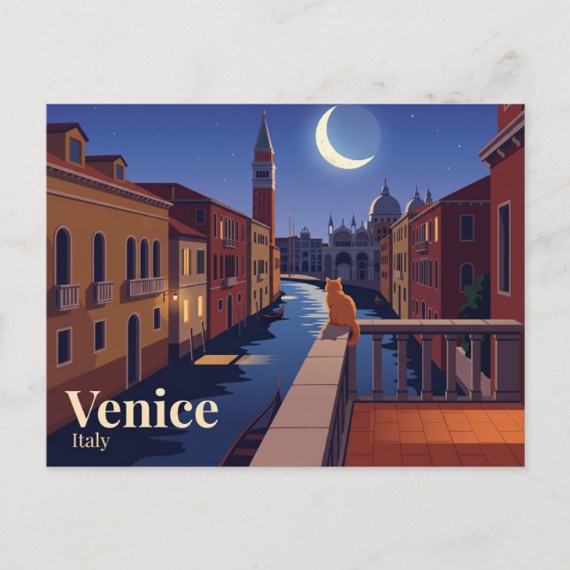 Venedig Italien Vykort (Framsida)