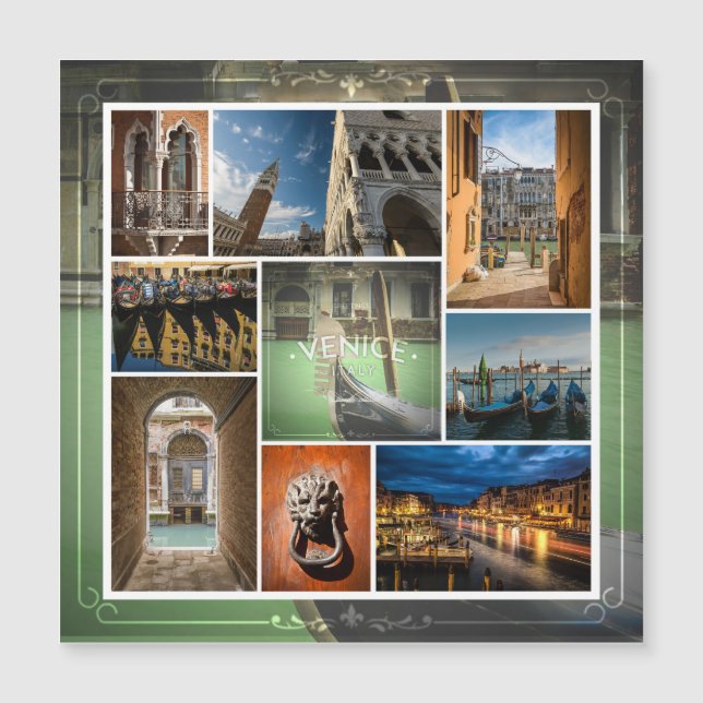 Venedig, Italien, vykort för Europa (Framsida)