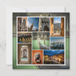 Venedig, Italien, vykort för Europa