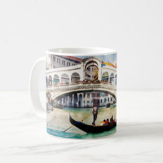 Venedig Italien Watercolor Vintage resor Souvenir Kaffemugg