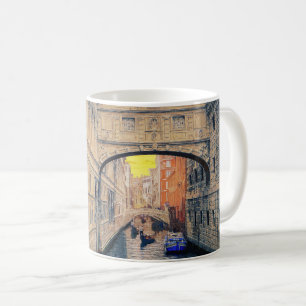 Venedig Italien Waterway Gondola Byggnad #12 Kaffemugg