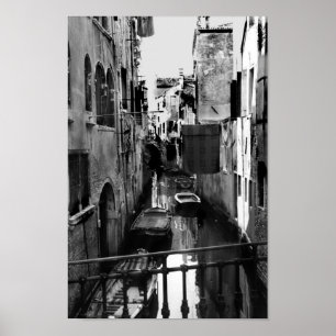 Venedig italienkanal poster