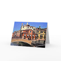Venedig italienkort - (tom insida)