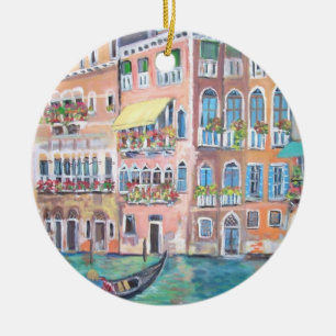 Venedig italienprydnad julgransprydnad keramik
