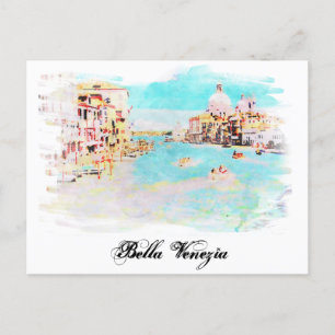 ** Venedig Italienska språket Venezia Italia AP12 Vykort