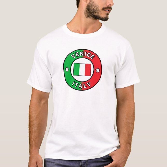 Venedig italienskjorta tee shirt (Framsida)