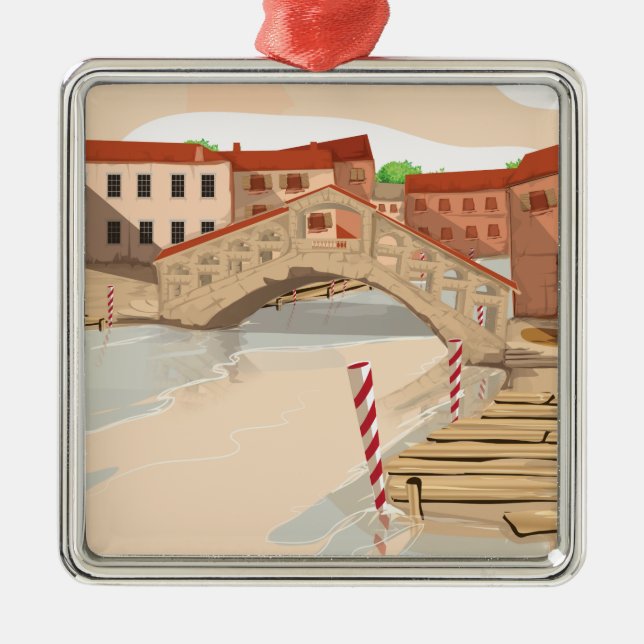 Venedig Julgransprydnad Metall (Framsidan)