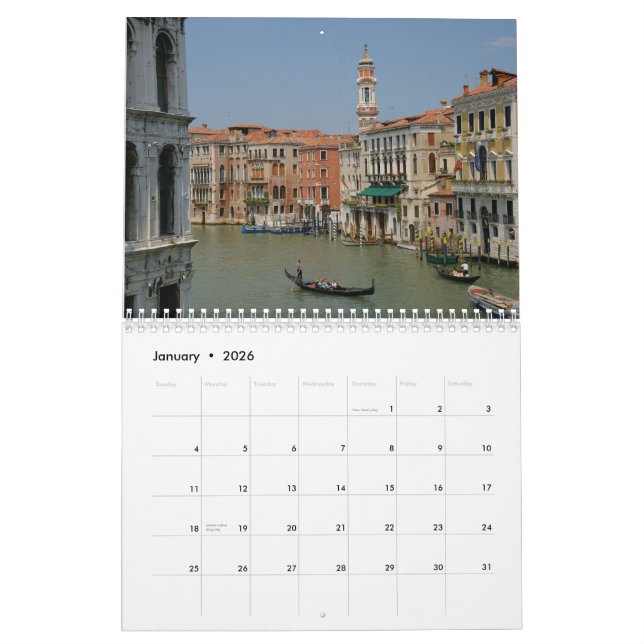 Venedig kalender (Jan 2026)