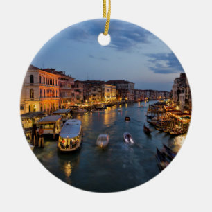 VENEDIG KANAL JULGRANSPRYDNAD KERAMIK