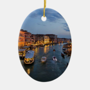 VENEDIG KANAL JULGRANSPRYDNAD KERAMIK