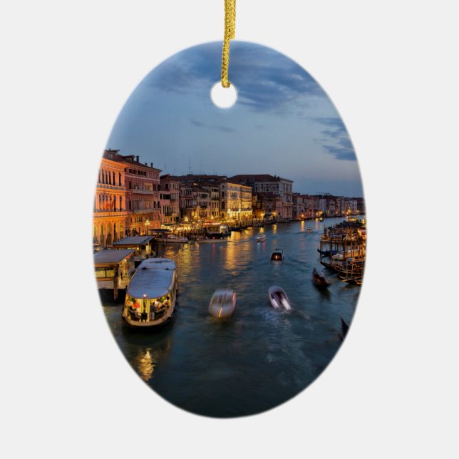 VENEDIG KANAL JULGRANSPRYDNAD KERAMIK (Framsidan)