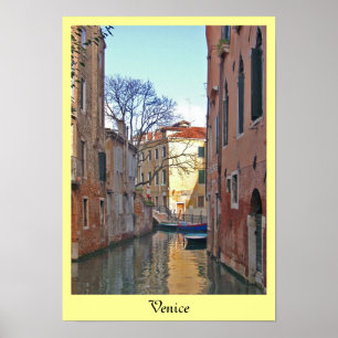 Venedig kanal poster