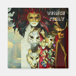 Venedig, karnival Mask - Italien (Fridge Magnet) Magnet
