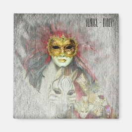 Venedig, karnival Masks No.4 Italien (Fridge Magne Magnet