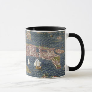 VENEDIG: KARTA 16TH ÅRHUNDRADE MUGG