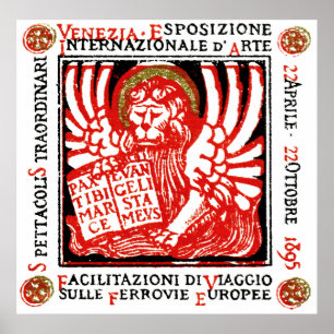 Venedig konstaffisch 1895 poster