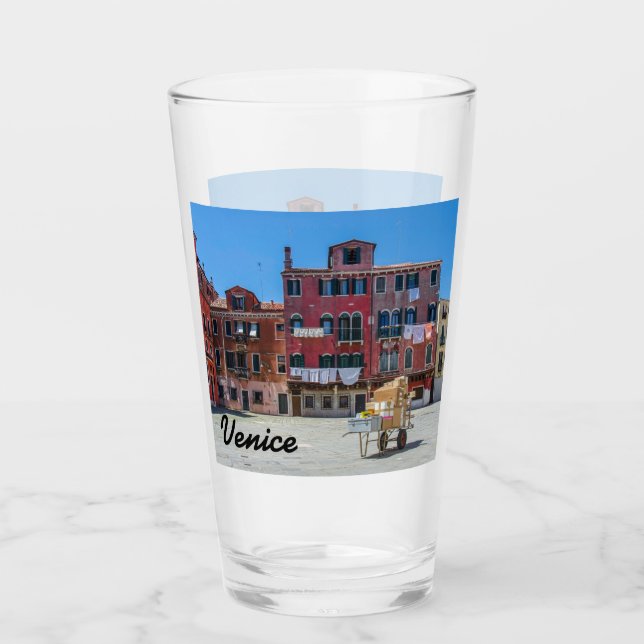 Venedig kvadrat glaskopp (Framsida)