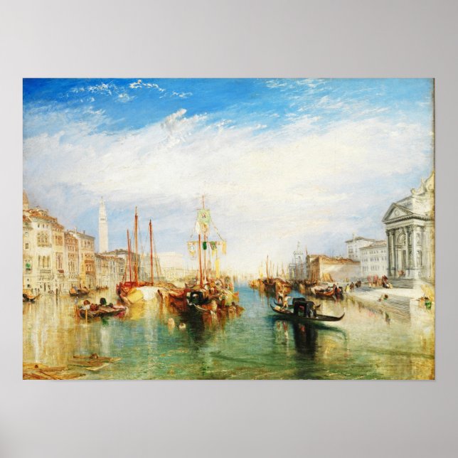 Venedig, Madonnas hamn av J. M. W. Turner Post Poster (Framsidan)