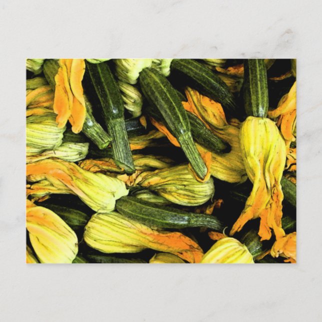 Venedig med hemkort - Zucchini Flowers Vykort (Framsida)