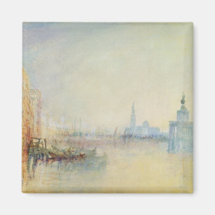 Venedig munnen av den storslagna kanalen, c.1840 magnet