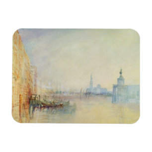 Venedig munnen av den storslagna kanalen, c.1840 magnet