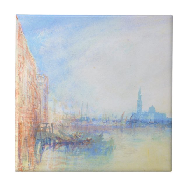 Venedig munnen av den storslagna kanalen joseph kakelplatta (Framsidan)